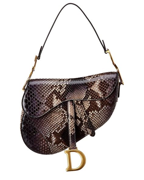 dior saddle snakeskin